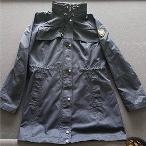 Vince Camuto size Medium Women’s Navy Blue Waterproof Hooded Coat #A-7